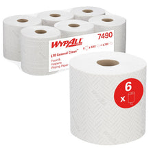 Wischtuch Wypall L10 Extra, Zentralent. RCS,weiss,1lg, perf, 18,3