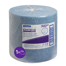 Wischtuch Kimtech PREP Grossrolle blau, Polypropylen 34x38cm 500c