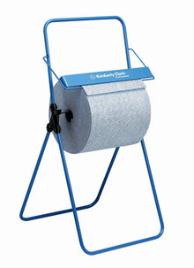 Bodenständer für Grossrollen Metall, blau 96x51,5x55 cm