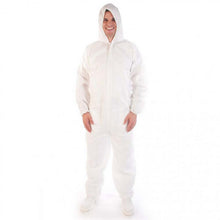 Overall mit Kapuze PP-Vlies 40g/m2   L weiss mit Reissverschluss