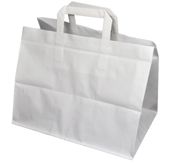 Konditorentragtasche papier 70g/m2 weiss 32/22x25cm