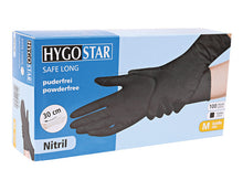 Handschuhe Nitril Extra Safe Long schwarz 30cm Gr. M