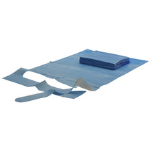 Kolibri Schutzserv. m. Fanglatz z.Binden blau 37x66cm